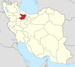 Province de Qazvin - Emplacement