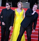 John Travolta, Uma Thurman and Quentin Tarantino at the Cannes Film Festival (May 2014)