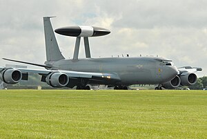 An RAF E-3D Sentry AEW1 of No. 8 Squadron.