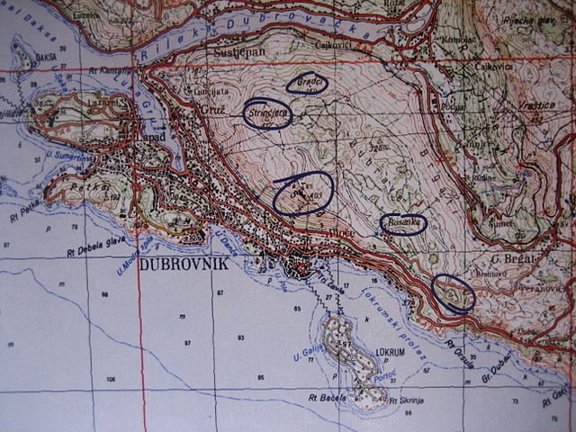 Radna mapa obrane Općine Dubrovnik