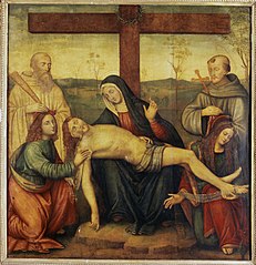 Pieta avec Saint Benoît, Saint François, Saint Jean et Sainte Marie-Madeleine