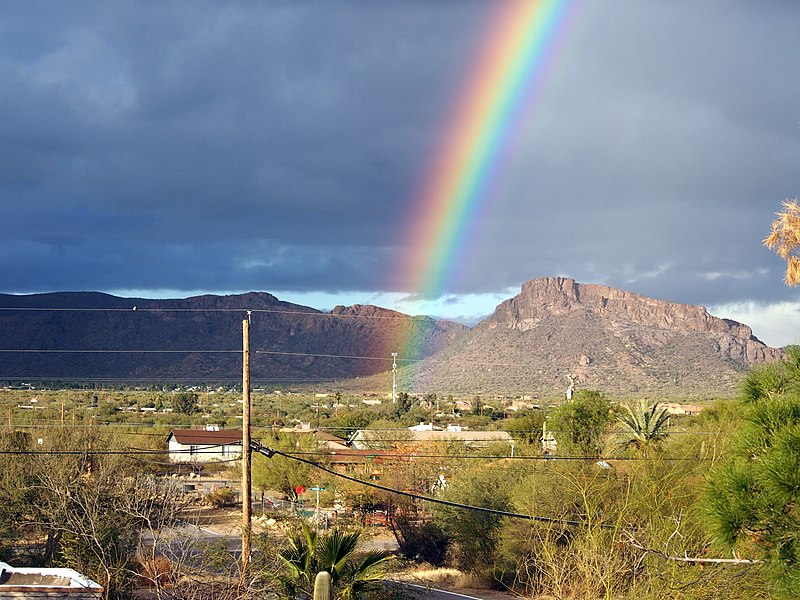 File:Rainbow over Drexel Heights, AZ, USA.jpg