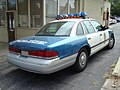 1995–1997 CVPI of the Raleigh, North Carolina, Police Department.