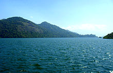 Reservoir of Thenmala Dam