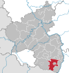 Tyskland, beliggenhed af Landkreis Südliche Weinstraße markeret