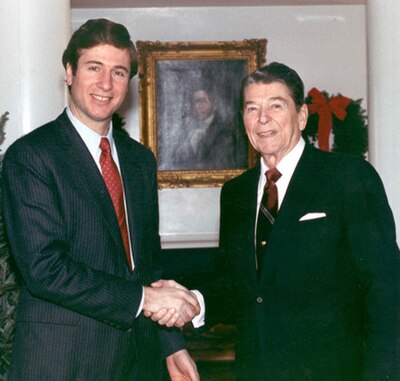 George Allen and President Ronald Reagan