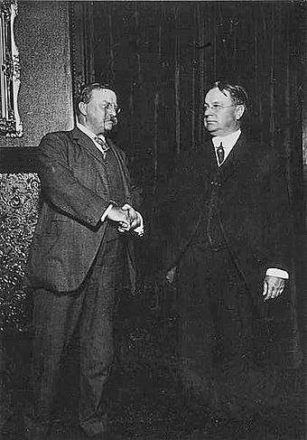 Roosevelt and Hiram Johnson after nomination