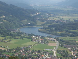Stausee Rottau vom Danielsberg aus gesehen