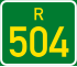 Regional rute R504 perisai