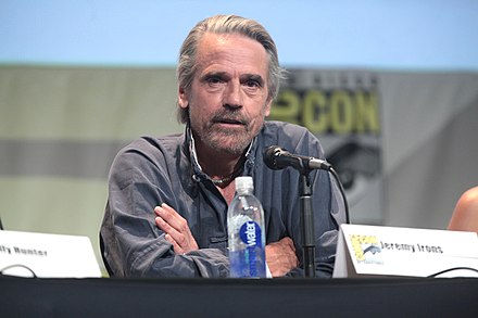 Jeremy Irons in 2015. He portrayed Hans Gruber's brother Simon in 1995's Die Hard with a Vengeance.