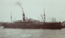 Waratah at Sydney in either 1908 or 1909 SS Waratah2.png