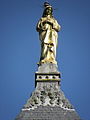 Chapelle de Notre-Dame-de-la-Peinière : la statue au sommet du clocher