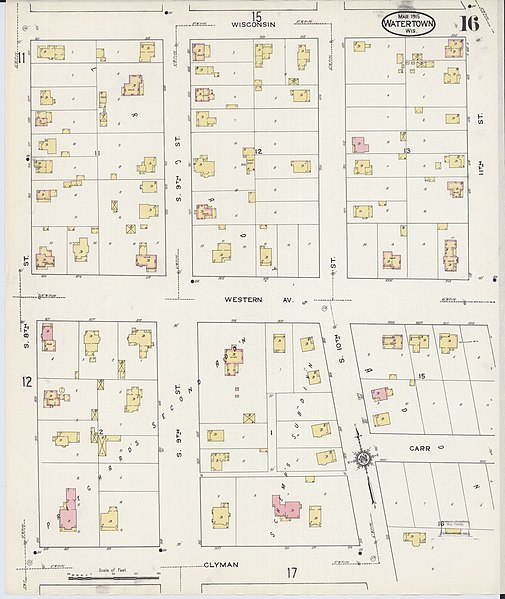 File:Sanborn Fire Insurance Map from Watertown, Jefferson County, Wisconsin. LOC sanborn09727 006-17.jpg