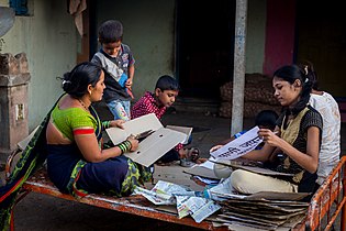 Villagers prepare for the upcoming Satyamev Jayate Water Cup 2018. Satyamev Jayate Water Cup 2018 preparations.jpg