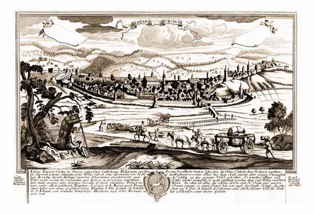 Panorama of Schwäbisch Gmünd, c. 1750