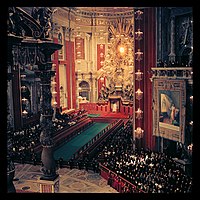 Concilio Vaticano II, fotografato da Lothar Wolleh.