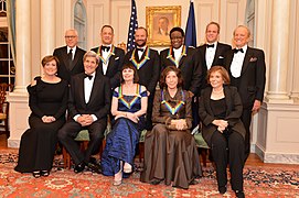 Secretary Kerry, Mrs. Heinz Kerry Pose for a Photo With 2014 Kennedy Center Honorees.jpg