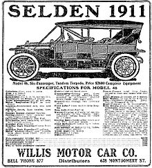 1911 Selden Model 46 advertisement