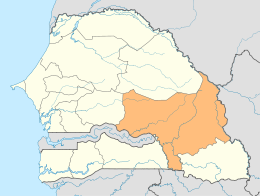 Région de Tambacounda - Localisation