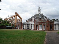 The Serpentine Gallery with the 2008 Pavilion.