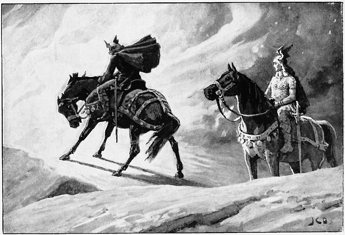 Sigurd and Gunnar at the Fire by J. C. Dollman.jpg