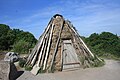 Rekonstruksjon av ein torvgamme på Skansen friluftsmuseum