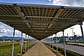 solar roof, a cycling trail