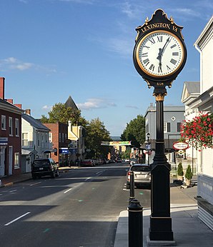 South Main Street, Lexington, VA - vue vers le nord