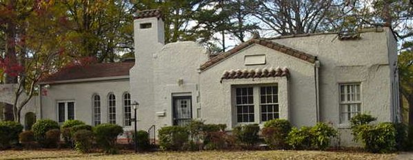 Spanish Colonial Revival style in contemporany residence.