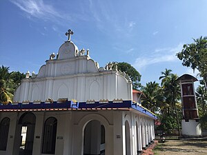 Side view of St. George Church, Cherai