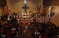 St. Lucia's Day celebration in the church of Borgholm, Sweden.jpg