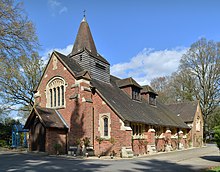 St Andrew's Church was built in 1911 and is a Grade II listed building.[6]