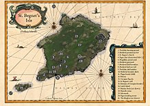 Map of Dalkey island (St Begnet's Isle)