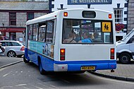 St Ives Bus Company Plaxton Beaver 2 bodied O814 in Cornwall in July 2013