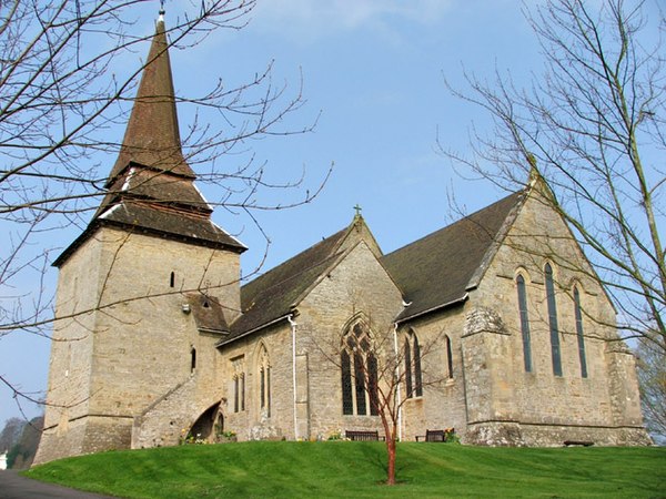 St Mary's church, situated on higher ground above the town centre