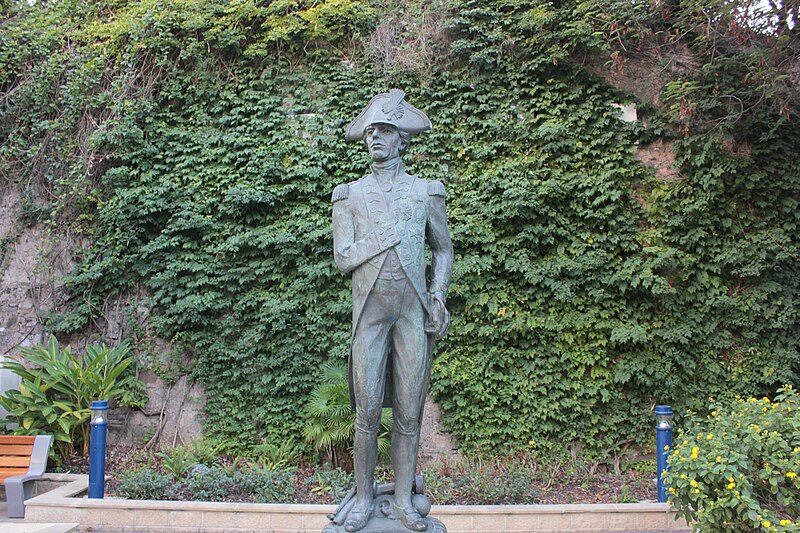 File:Statue of Admiral Nelson near Trafalgar Cemetery.JPG