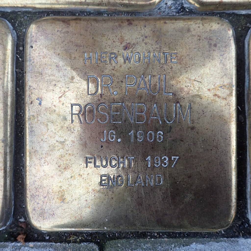 Stolperstein Bad Gandersheim Neue Straße 1 Dr. Paul Rosenbaum