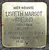 Stolperstein Eppendorfer Landstrasse 28 (Lisbeth Margot Freund), Hamburg-Eppendorf.JPG