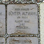 Stumbling block for Günter Altmann, Taucherstrasse 6, Bautzen.JPG