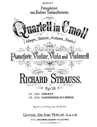 <span class="mw-page-title-main">Piano Quartet (Strauss)</span>