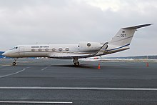 Gulfstream IV of the Swedish Air Force State Flight. Swedish Air Force, 021, Gulfstream Aerospace G-IV (16270856299).jpg