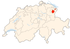 Kaart van Appenzell Innerrhoden