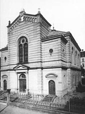 Die Alte Synagoge Konstanz (1883–1938), Sigismundstr. 19, um 1930