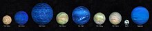 Artist's impression of known planets in the TOI-1136 system and their size comparison with Earth and Neptune TOI-1136 system.jpg