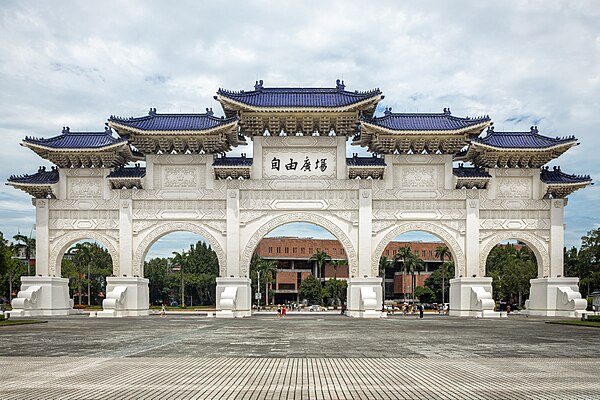 Liberty Square main gate (paifang) in 2023