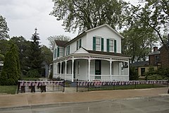 The Wright Brothers' house relocated from Dayton, Ohio