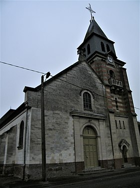 Vue du clocher excentré.