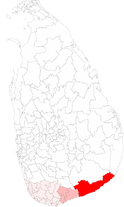 Location of Thissamaharama