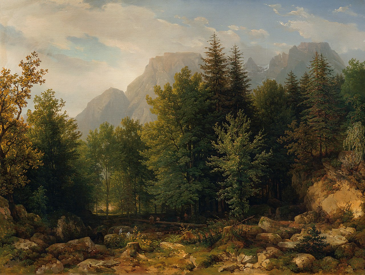 Thomas Ender - Waldlandschaft im Hochgebirge - 7869 - Kunsthistorisches Museum.jpg