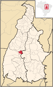 Poziția localității Paraíso do Tocantins